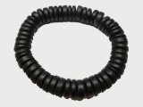 Black 10mm Coconut Beads Stretchable Bracelet