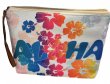 "Aloha" Floral Zipper Wristlet w/ Strap 27x19cm