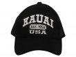 "Kauai 1959 USA" Embroidered Black Mesh Cotton Cap