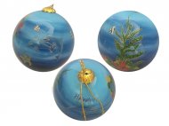 Hand Painted "Hawaii" Sea Life Christmas Ornament, 54pcs/case