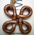 44mm Natural Koa Wood w/ Adjustable Brown Cord, 6pcs/bag