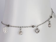Pearl & Clover Charms Anklets, MOQ-6