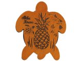"Aloha Hawaii" Pineapple, Turtle & Island Map Turtle Magnet
