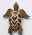 "Hawaii" - 3" Wood Turtle Magnet
