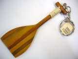 2" Wood Paddle Keychain