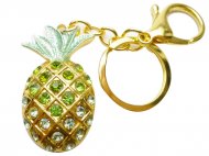 11-Crystal Pineapple Keychain