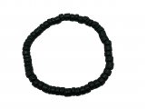 4-5mm Black Coconut Beads Stretchable Bracelet