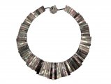 Genuine Black Mother Of Pearl Sun Shaped Necklace