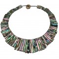 Genuine Abalone Shell Sun Shaped Necklace