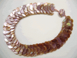 Pink Round Tier Mother of Pearl Necklace