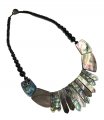 Large Abalone Shell & White MOP Necklace