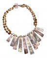 Genuine Black mother of pearl Shell Necklace