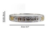Size8.5- 8mm "Hawaii" 18K Gold Filled & Silver Plated Copper Ban