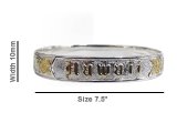 Size7.5- 10mm "Hawaii" 18K Gold Filled & Silver Plated Copper Ba