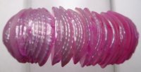 Hot Pink Color Clam Shell Elastic Bracelet