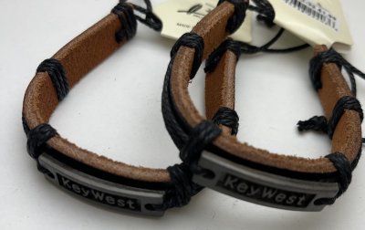 Key West leather ID bracelet(98028-3)