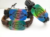 Rainbow Shark-Hawaii Leather Bracelet