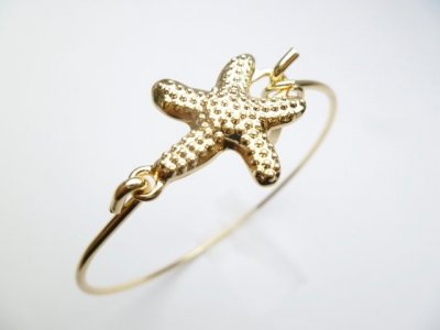 Cable Bracelet 8' with Yellow Star Fish Pendant