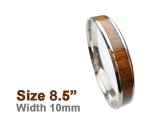 10mm Koa Wood Bangle (Size 8.5)