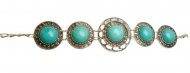 DCI-Round Shape Turquoise Stone Bracelet