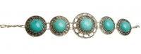 DCI-Round Shape Turquoise Stone Bracelet