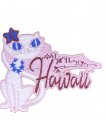 Pink Cat w/ Lei "Hawaii" Patch