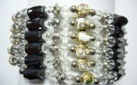 Multi-Task Magnetic Necklace/Bracelets w/ White Cloisonne Beads