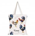"Kauai" Rooster Canvas Tote Bag 13.5X15.5" (35x40cm)