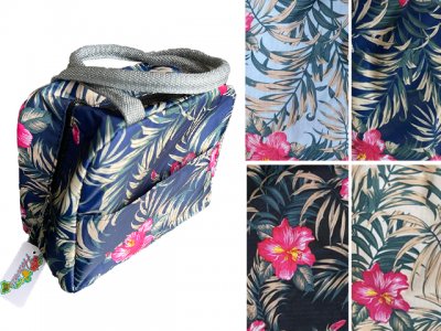 Assorted Color Hawaii Floral Lunch Bag w/ Insulation & Zipper