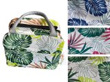 Assorted Color Monstera Leaf Lunch Bag w/ Insulation & Zipper