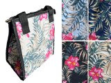 Assorted Color Hawaii Floral Lunch Bag w/ Insulation & Zipper