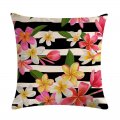 Hawaii Tropical Floral Print Cushion Pillow Case 18"x18"(45cm)