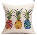 Hawaii Pineapple Print Cushion Pillow Case 18"x18"(45cm)