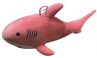 30cm-12" Pink Stuffed Shark, 20/Box, MOQ-4