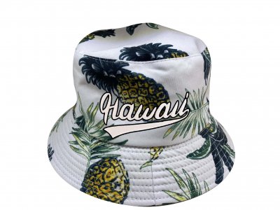 "Hawaii" Style Print Bucket Hat