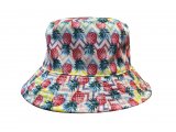 Tropical Style Print Bucket Hat