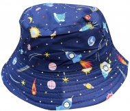 Children Size Space Print Cotton Bucket Hat