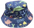 Children Size Dino Whale Print Cotton Bucket Hat