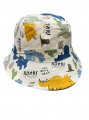 Children Size Dino Print Cotton Bucket Hat