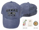 Hawaii 1959-Stay Aloha, Grey Cotton Cap, 6pcs/bag