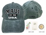 Maui 1959-Stay Aloha, Olive / Sage Cotton Cap, 6pcs/bag