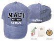 Maui 1959-Stay Aloha, Grey Cotton Cap, 6pcs/bag