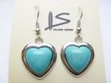 Heart Shape Turquoise Dangling Earring