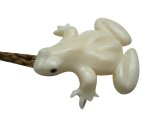 Special Order - Buffalo Bone Frog w/ Adjustable Hemp Cord