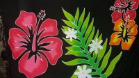 Hand Painted Hibiscus Sarong