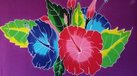 Hand Painted Hibiscus Sarong