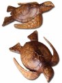 Special Order-8"/10cm Wood Turtle w/ Hibiscus, 40pcs/cs