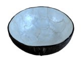 15cm Coconut Bowl w/ Mosaic Shell Inlay
