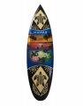 50cm/20" Wood Carved w/ Turtle & Airbrush Hawaii Theme Surfboard