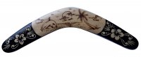 Special Order-40cm Wood Boomerang Airbrush Carved Hawaii Theme